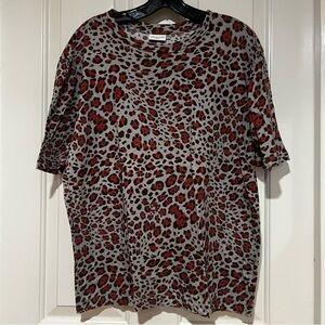 Dries Van Noten Leopard Print Small Short Sleeve Shirt